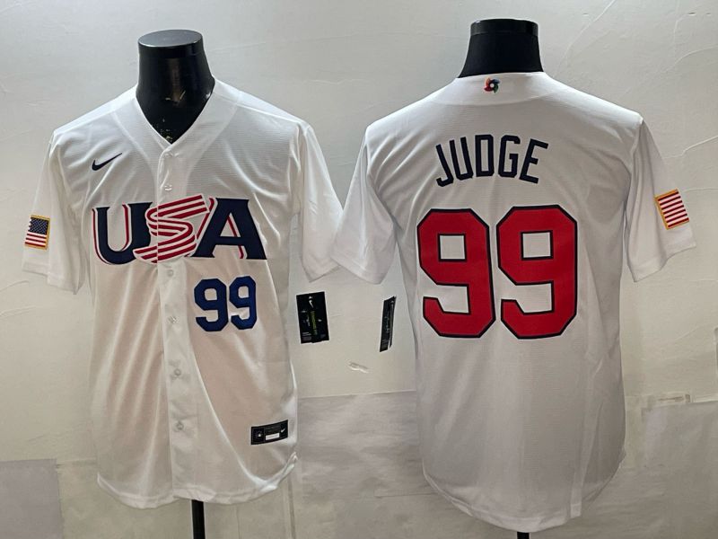 Men 2026 World Cub USA #99 Judge white Nike MLB Jersey style 05->more jerseys->MLB Jersey